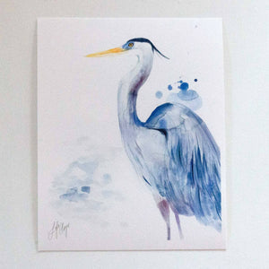 Blue Heron 8x10 Print by Lyla Clayre