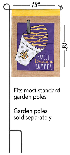Garden Flag Snoball Sweet Louisiana Summer13x18