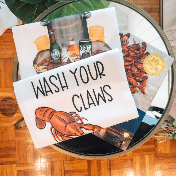 Wash Your Claws Kitchen Towel