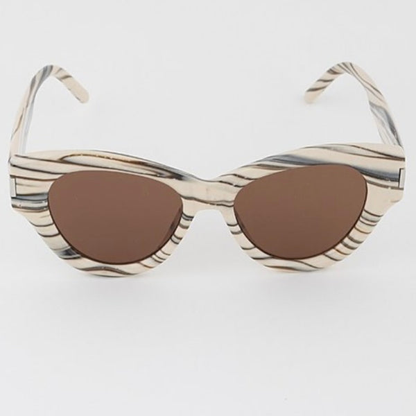 Abstract Two Toned Retro Sunglasses