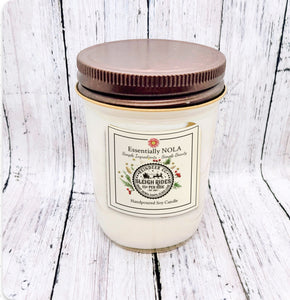 Sleigh Ride Holiday Soy Candle - Christmas + Winter Scents / 8oz Mason Jar