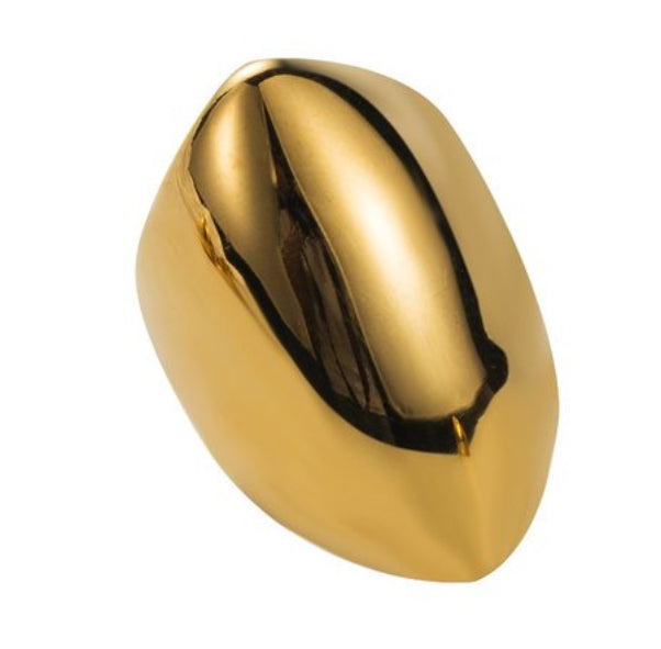 18K Gold Wrapped Abstract Modern Chunky Ring