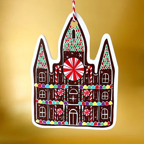 Gingerbread Cathedral Tree Ornament