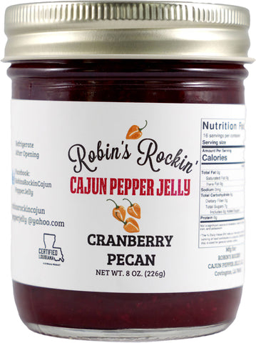Robin's Rockin' Cajun Cranberry Pecan Pepper Jelly