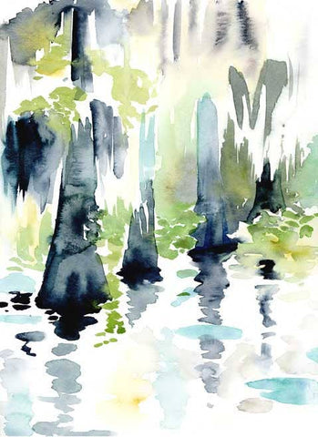 Cypress Swamp watercolor art print