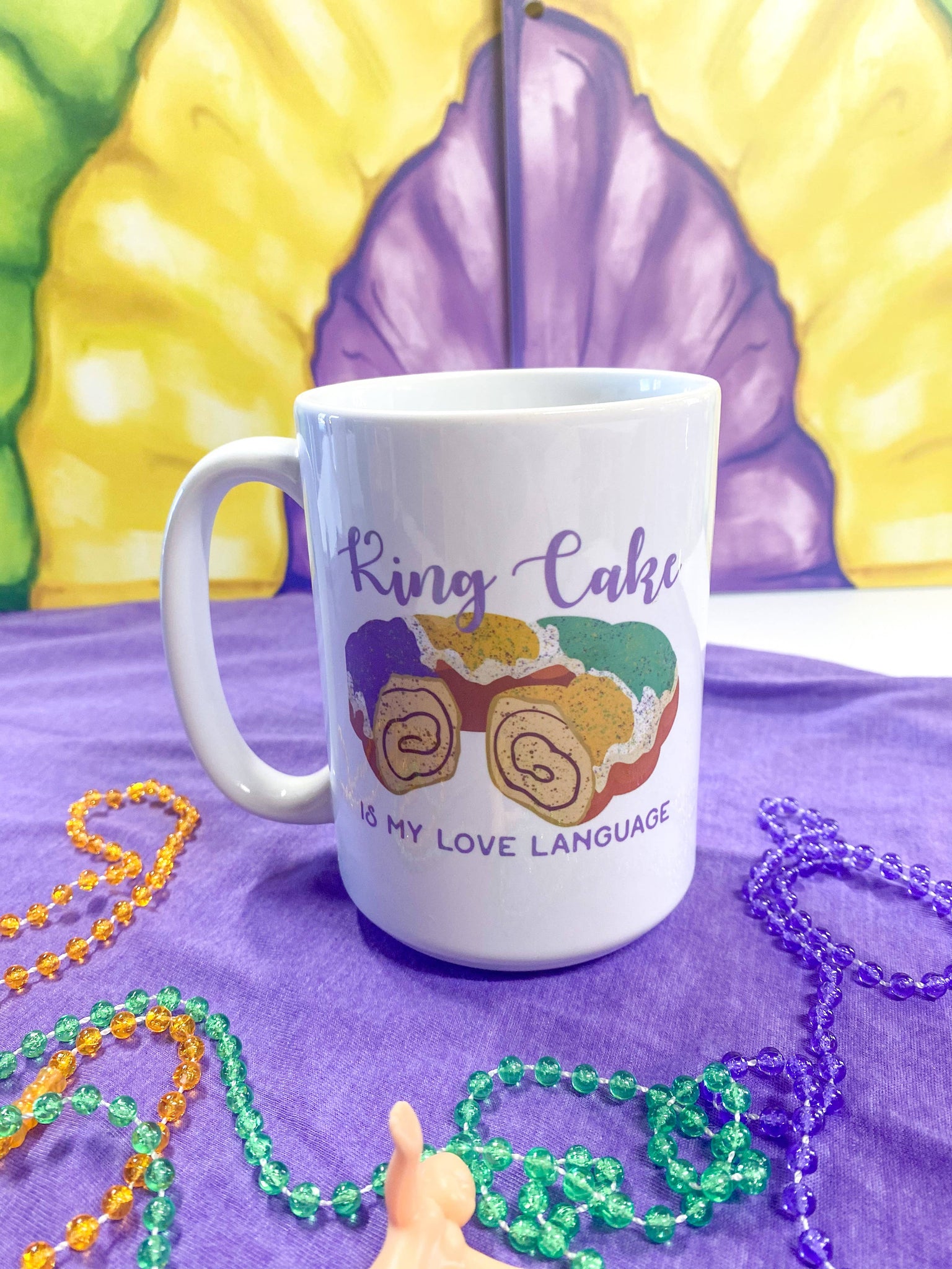 King Cake is My Love Language Coffee Mug
