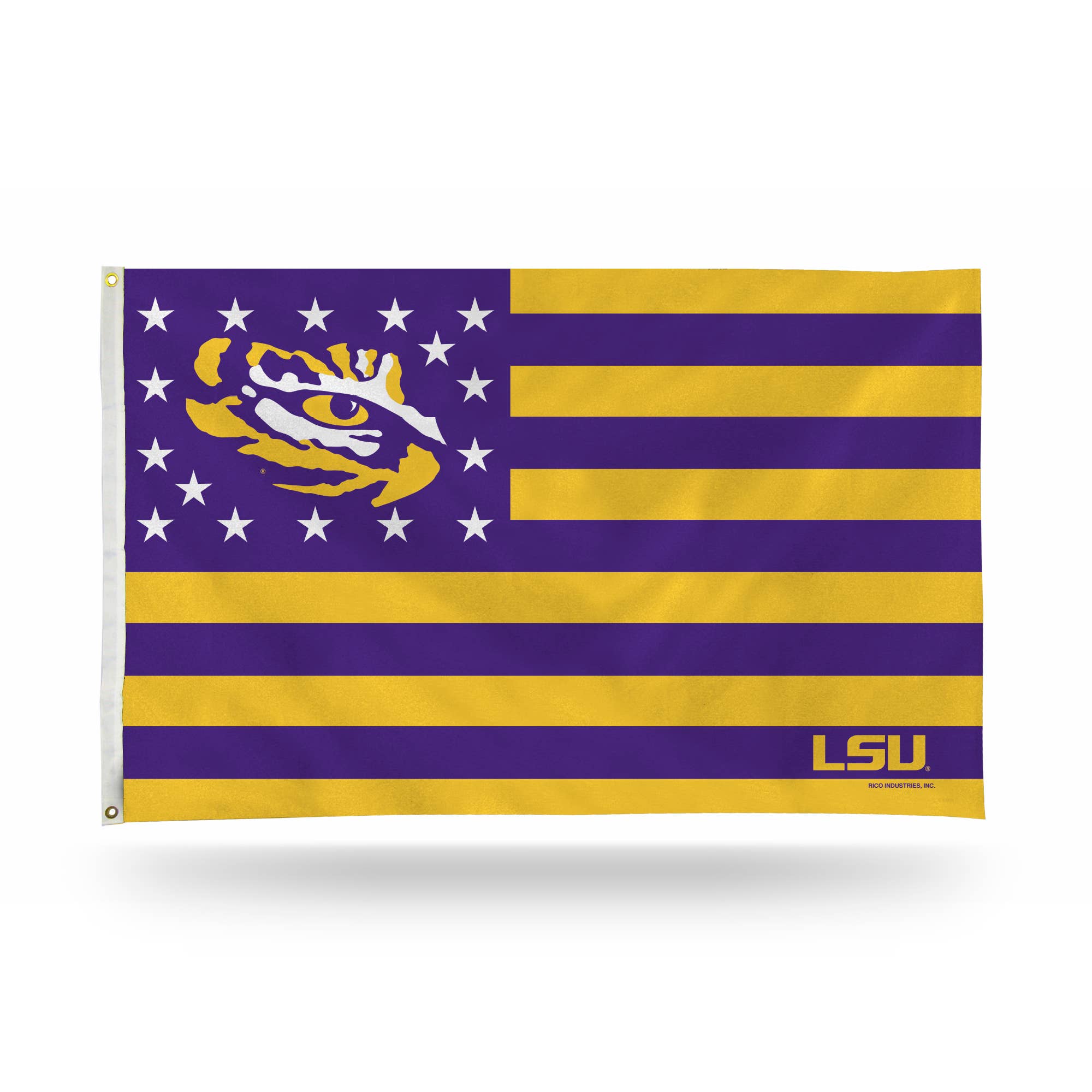 LSU Tigers Stars and Stripes 3' x 5' Premium Banner Flag