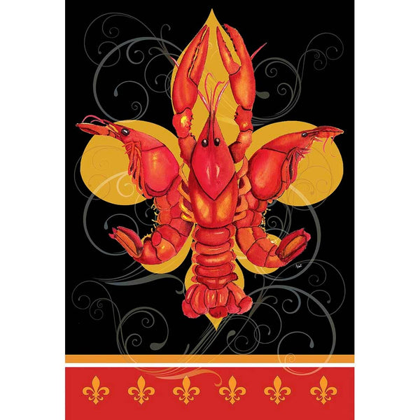 Crawfish Fleur de Lis Garden Flag – Local Leaf Gallery