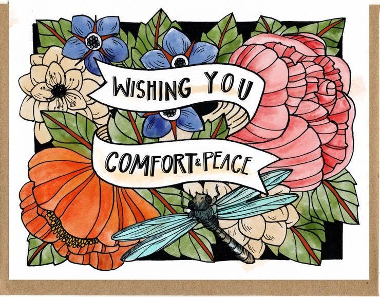 Wishing You Comfort And Peace Card
