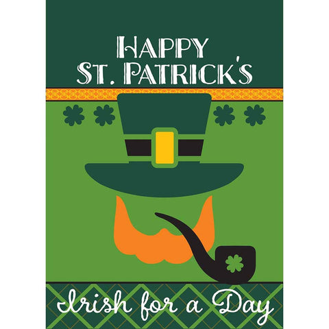 A Happy St. Patricks Irish Garden Flag