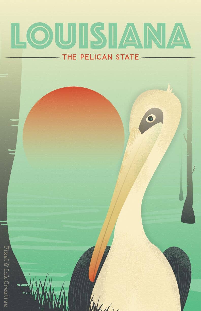 The Pelican State 11x17 Poster