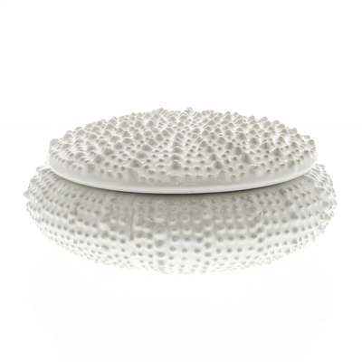 Urchin Ceramic Box - Lrg - White