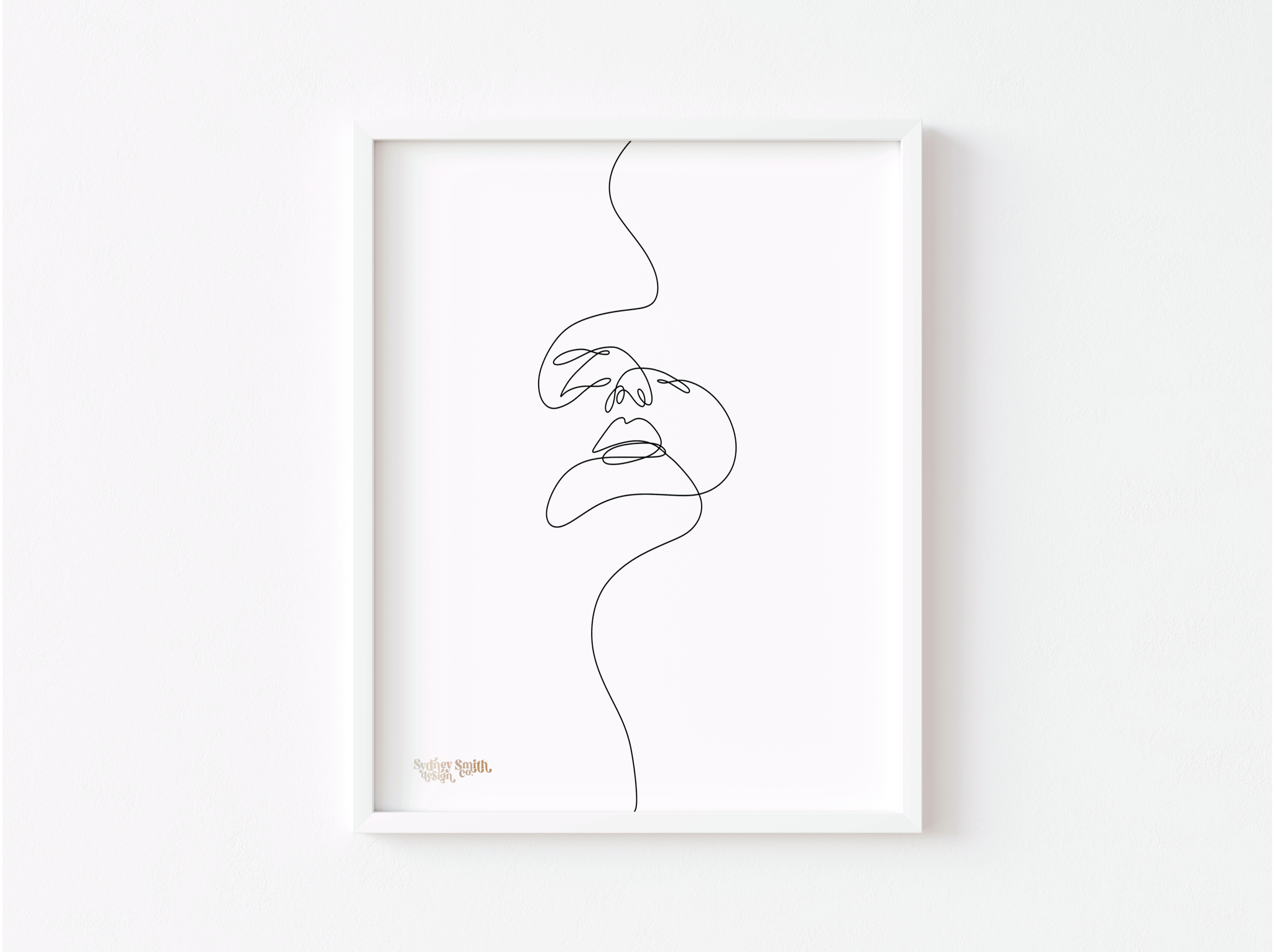 Scarlet | Minimalist Line Art | Print