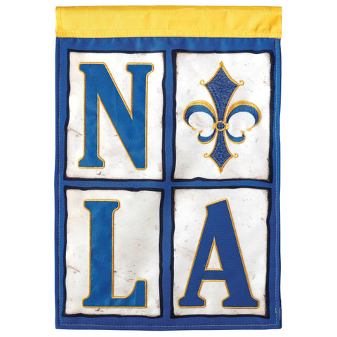 NOLA Street Tiles  Garden Flag