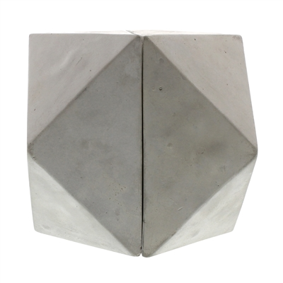 Geometric Cement Bookends - Cubeoctahedron