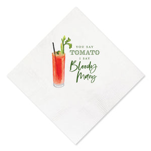 You Say Tomato I Say Bloody Marry Napkins -20 Pack