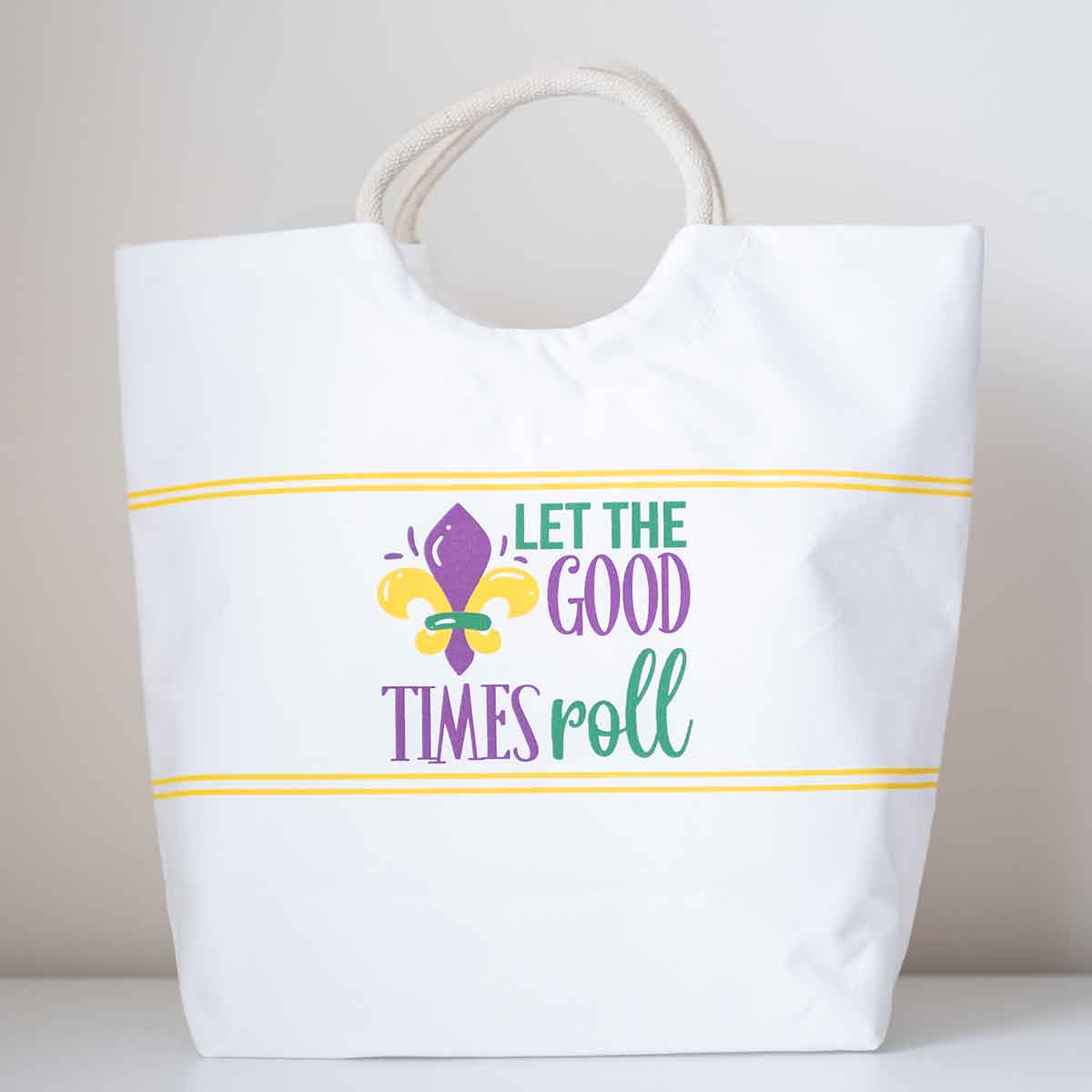 Let the Good Times Roll Mardi Gras tote bag