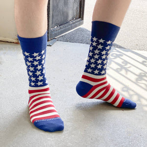Men's America Socks   Red/White/Blue   One Size