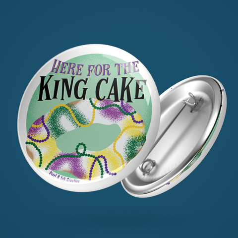 Here for the King Cake button