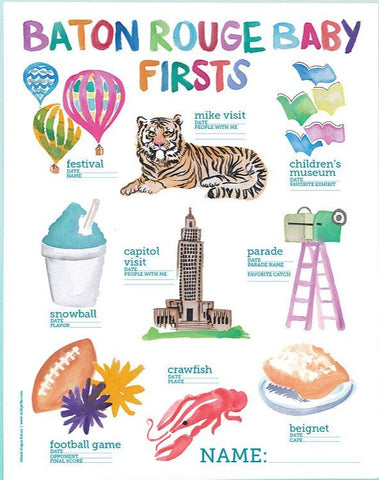 Baton Rouge Baby Firsts Poster