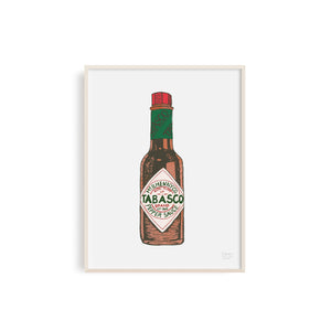 Tabasco Louisiana Hot Sauce - New Orleans Food Art Print