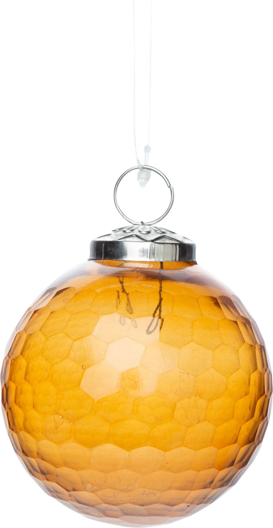 Amber glass ball honeycomb,shiny finish