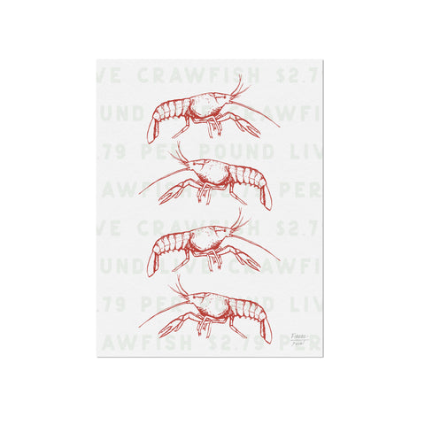 Crawfish by the Pound Seafood Art Print