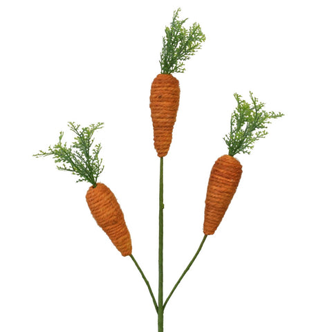 20” Jute Carrot Spray x 3