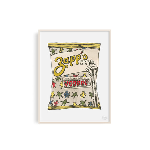 Zapp's Voodoo Chips - New Orleans Food Art Print