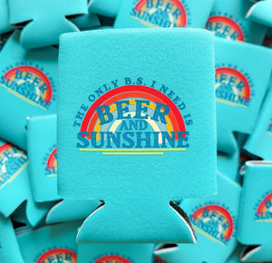 Beer And Sunshine Graphic Coolie Koozie