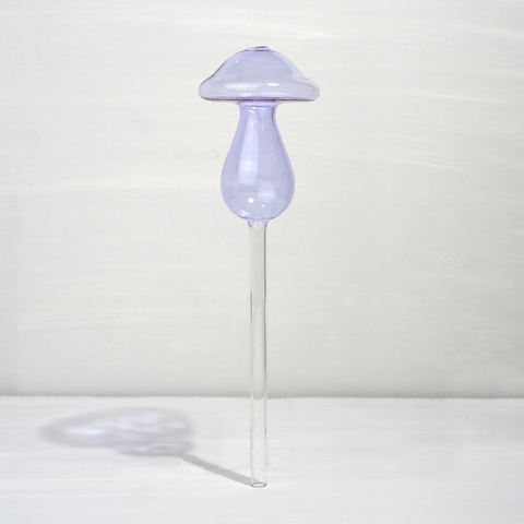 Mushroom Self Watering Glass - 2 PCS: Lilac