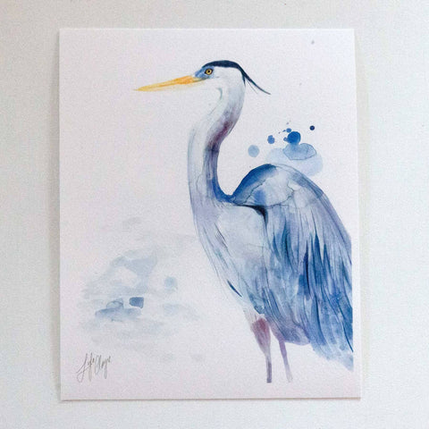 Blue Heron 8x10 Print by Lyla Clayre