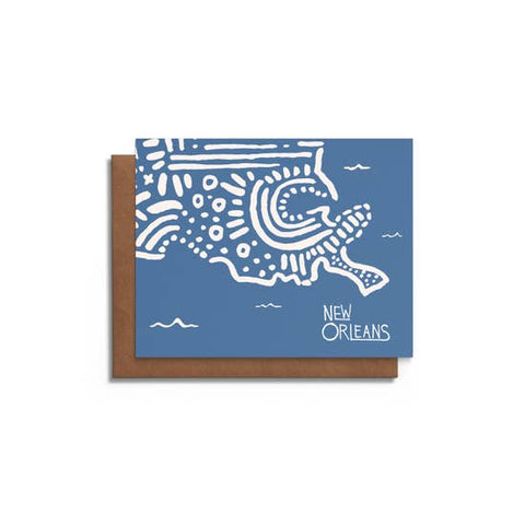 Southern Louisiana New Orleans Blank Card