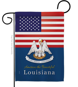 US Louisiana Americana States USA Garden Flag
