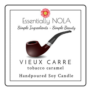 Soy Candle -Vieux Carre - Tobacco Caramel