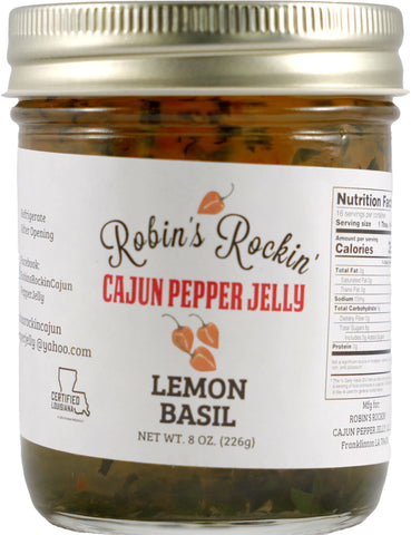 Robin's Rockin' Cajun Lemon Basil Pepper Jelly