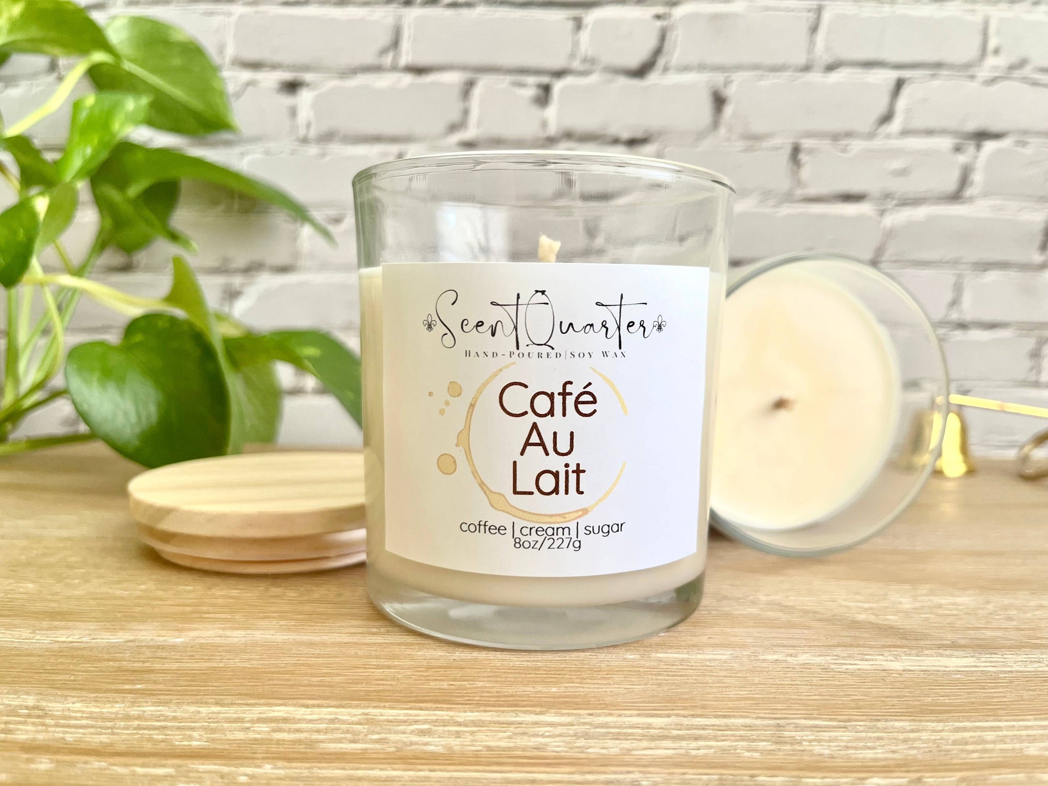 Cafe Au Lait Scented Soy Wax Candle
