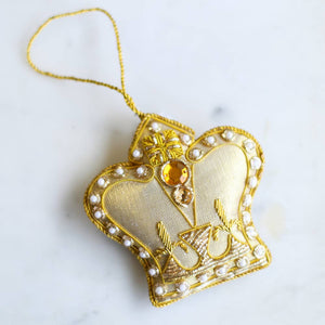Crown of Life Ornament Gold 3.5x3.5
