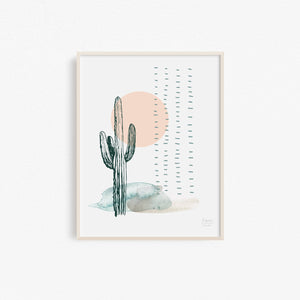 Desert Cactus - Southwestern Art Print