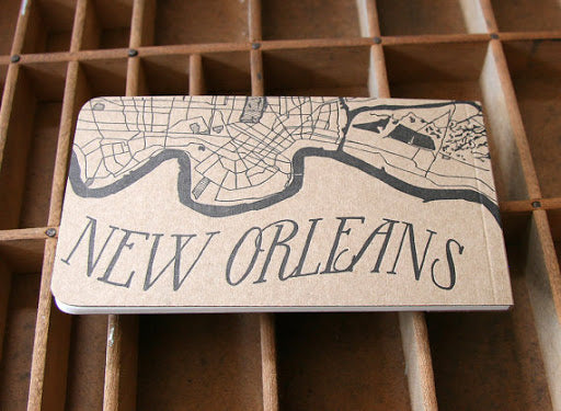 New Orleans Map Jotter Notepad