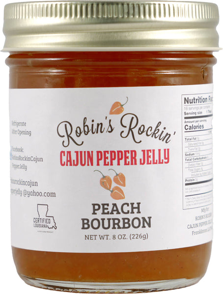 Robin's Rockin' Cajun Peach Bourbon Pepper Jelly