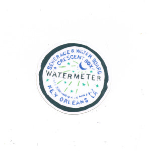 New Orleans Water Meter Sticker