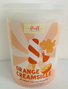 Orange Creamsicle Fluff Gourmet Cotton Candy