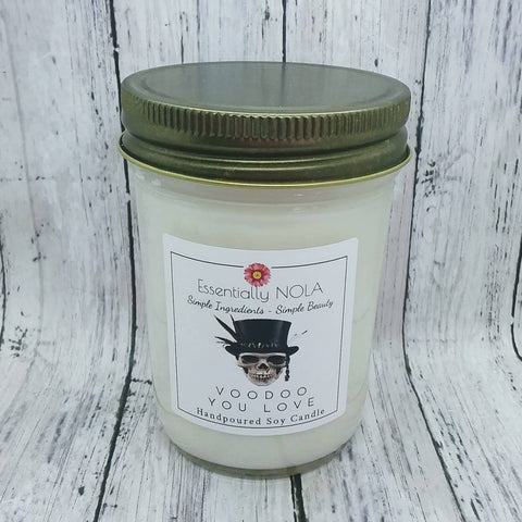 Soy Candle - Voodoo You Love - Sinfully Clean: 8oz Mason