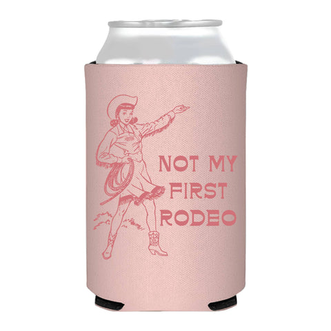 Not My First Rodeo Vintage Cowgirl Full Color Can Cooler