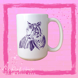Purple Tone Tiger Coffee Mug