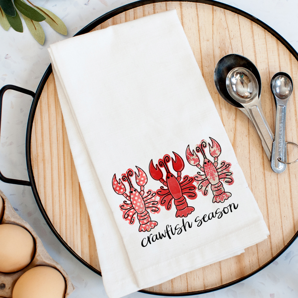 Crawfish Season Kitchen Towel