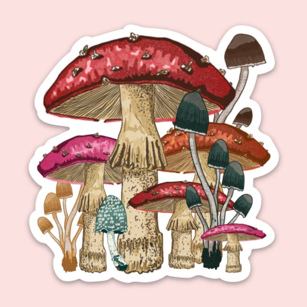 3" Mushrooms Microdosing The Last of Us Waterproof Sticker