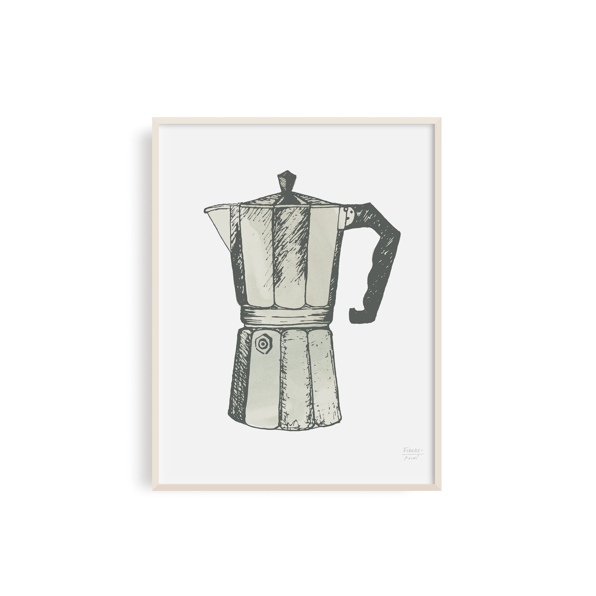 Espresso Coffee Maker - Kitchen Art Print