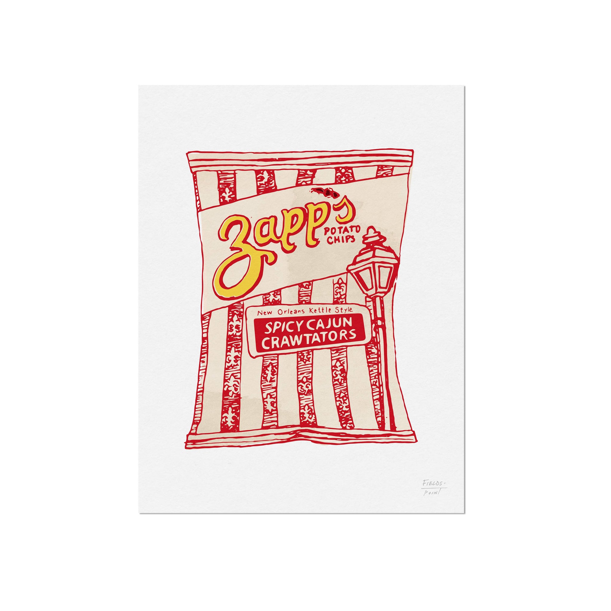 Zapp's Spicy Cajun Crawtator Chips Art Print